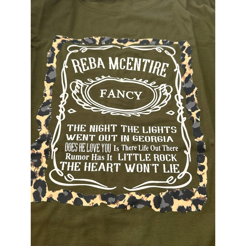 Reba "Fancy" Graphic Tee‎ S/S T Shirt women's Large